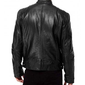 Avengers Endgame ( Steve Rogers ) Chris Evans Black Leather Jacket